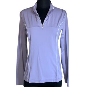 Lucy Tech Purple Quarter Zip Pullover Jacket Top